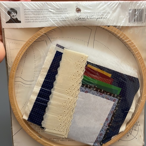 Winter Scene Applique Kit w/ Framing Hoop Calic-o's Designs For The Needle VNTG - Picture 2 of 8